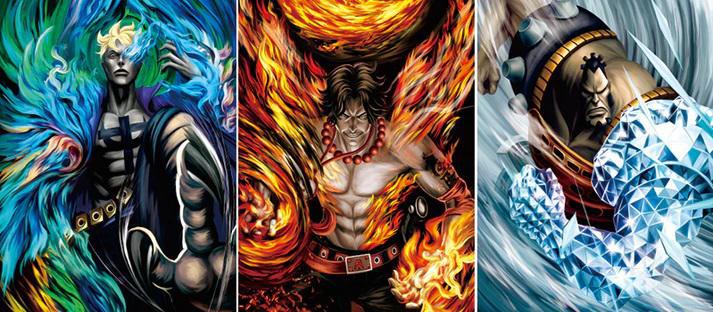 3D Lenticular Poster - One Piece - Marco, Ace & Jozu – Dream's Arts Online