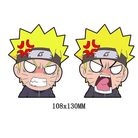 3D Lenticular Sticker - Naruto - Naruto Uzumaki Angry