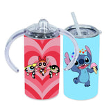 Personalized Tumblers 12oz With Handles & Splash-Proof Lid