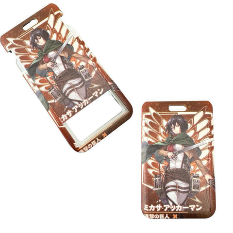 ID Card Badge Holder - Attack On Titan - Mikasa Ackerman