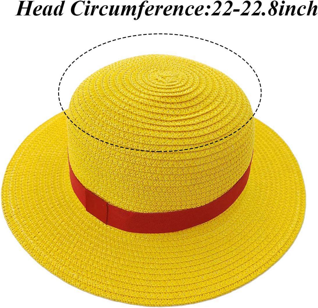 Hat One Piece Luffy Straw Hat with String Dream's Arts Online