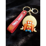 3D PVC Figure Keychain - Looney Tunes - Yosemite Sam Arms Out