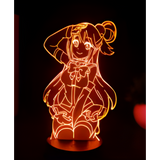3D LED Night Light - KonoSuba - Aqua