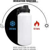 Custom Tumbler 32oz - Screw-On Lid & Buckle