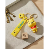 3D PVC Figure Keychain - Winnie the Pooh - 3D Figure And Head