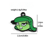 Bracelet Charm - Inside Out - Disgust green character