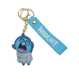 3D PVC Figure Keychain - Disney/Pixar - Sadness From Inside Out, Crying