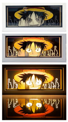 3D Paper Carving Light Lamp - One Piece - Monkey D. Luffy