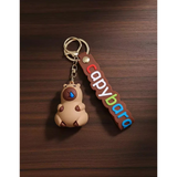 3D PVC Figure Keychain - Capybara - Sleeping Snot Bubble