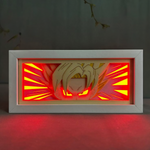 3D Paper Carving Light Lamp - Dragon Ball Z - Goku - Super Saiyan