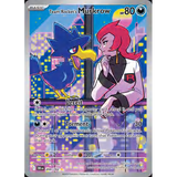 Card Keychain - Pokémon - Team Rocket's Murkrow basic Full Art Secret Rare with Trainer