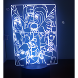 3D LED Night Light - Naruto - Akatsuki members