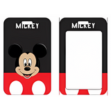 ID Card Badge Holder - Mickey & Friends - Mickey Mouse Head Red Shorts