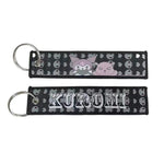 Embroidery Keychain - Sanrio - Kuromi (Black)