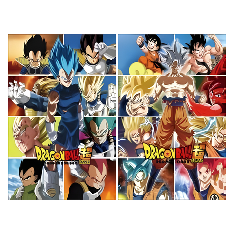 3D Lenticular Poster 12"x16" - Dragon Ball - Goku & Vegeta