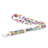 Lanyard - School Supplies with "WELCOME BACK TO SCHOOL" Text
