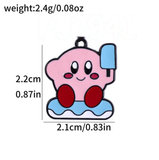 Bracelet Charm - Kirby - Kirby holding microphone