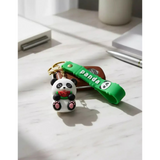 3D PVC Figure Keychain - Oso Panda - Panda Holding Watermelon