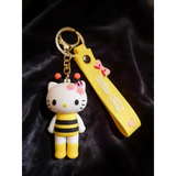 3D PVC Figure Keychain - Kitty -115 - Hello Kitty Bee Outfit
