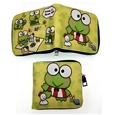 Zippered Short Wallet - Sanrio - Keroppi