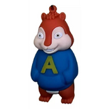 3D PVC Figure Keychain - Alvin Y Las Ardillas - Alvin Blue A Shirt