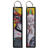 Embroidery Keychain - Chainsaw Man - Denji And Power