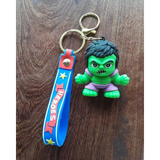 3D PVC Figure Keychain - Marvel - Chibi Hulk Angry