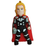3D PVC Figure Keychain - Marvel - Chibi Thor Holding Mjolnir Variant 2