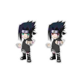 3D Lenticular Sticker - Naruto - Sasuke Uchiha Sharingan and Rinnegan