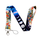 Lanyard - Moon Phases and Floral Pattern #2