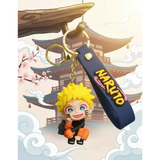 3D PVC Figure Keychain - Naruto - Chibi Crouching Smiling