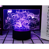3D LED Night Light - Jujutsu Kaisen - Satoru Gojo and Jujutsu Kaisen