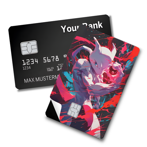 Credit Card Skin Sticker - Pokémon - Mewtwo