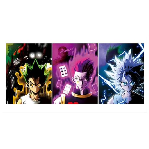 3D Lenticular Poster 12"x16" - Hunter x Hunter - Gon Freecss, Hisoka & Killua Zoldyck