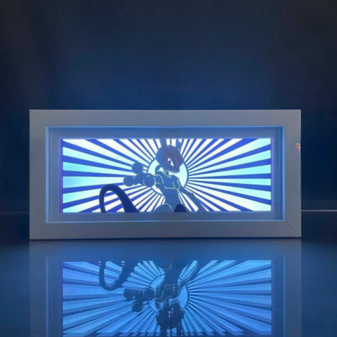 3D Paper Carving Light Lamp - Pokemon - Mewtwo