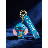 3D PVC Figure Keychain - Lilo & Stitch - Stitch Playing Ukulele