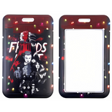 ID Card Badge Holder - Stranger Things - Eleven And Friends With Lights