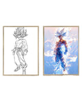 Paint Lamp Frame Light - Dragon Ball - Goku Ultra Instinct