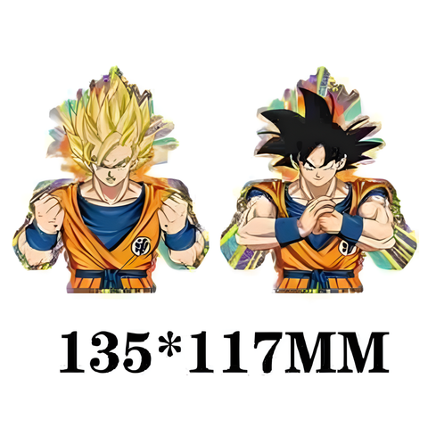 3D Lenticular Sticker - Dragon Ball - Goku & Super Saiyan Goku