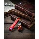 3D PVC Figure Keychain - Harry Potter - Potter Holding A Broomstick