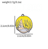 Bracelet Charm - One Piece - Sanji blonde with green suit