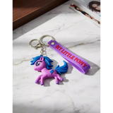 3D PVC Figure Keychain - My Little Pony - Lightning Dust Running