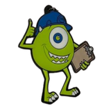 Monsters, Inc. Mike Wazowski with Clipboard PVC keychain