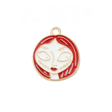 Bracelet Charm - The Nightmare Before Christmas - Sally face with red hair