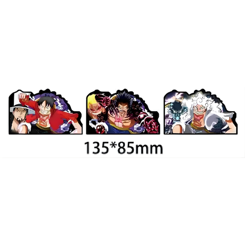 3D Lenticular Sticker - One Piece - Luffy Gear Second, Gear Fourth & Gear Fifth Battle Forms