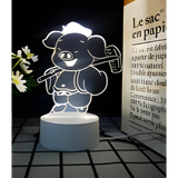 3D LED Night Light - Journey to the West - Zhu Bajie / Pigsy