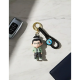 3D PVC Figure Keychain - Naruto - Shikamaru Green Hoodie Glasses