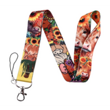 Lanyard - Highland Cow with Sunflowers