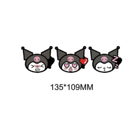 3D Lenticular Sticker - Sanrio - Kurumi Sleepy & Hearts