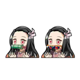 3D Lenticular Sticker - Demon Slayer - Nezuko Kamado Bamboo and Fruit Sandwich